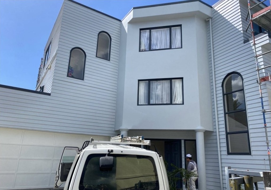 Townhouse exterior refresh by Living Colour, Auckland